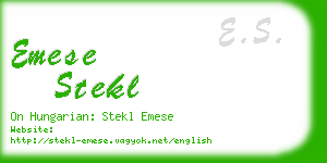 emese stekl business card